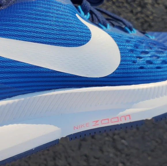 Men's Nike Air Zoom Pegasus 34 - Blue & White - Picture 5 of 8